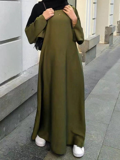 Abaya Muslim Women Gown Robe Long Dress