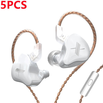 Earphones With Microphone Dynamic HIFI Bass Music Earbuds In Ear