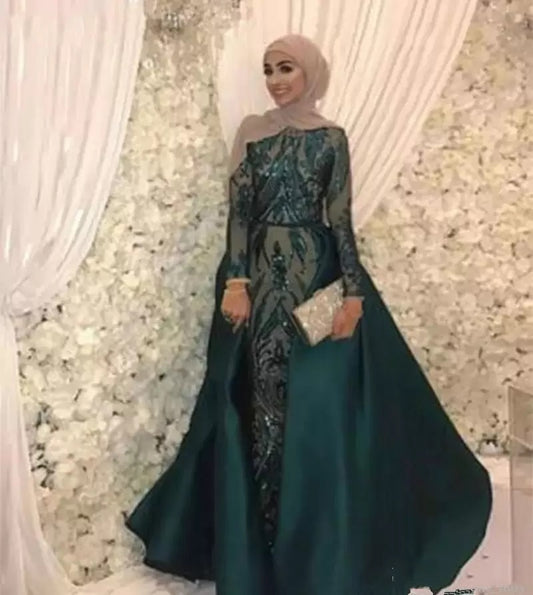 Muslim Formal Evening Gowns Détachable