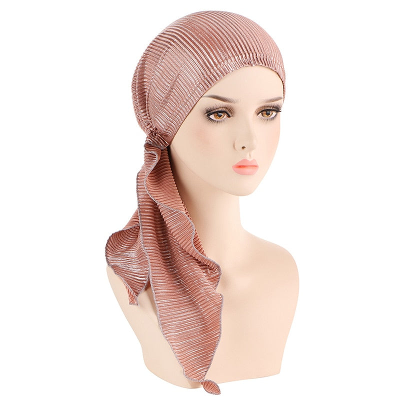 Muslim Stretch Head Scarf Turban Bonnet Women Inner Hijabs
