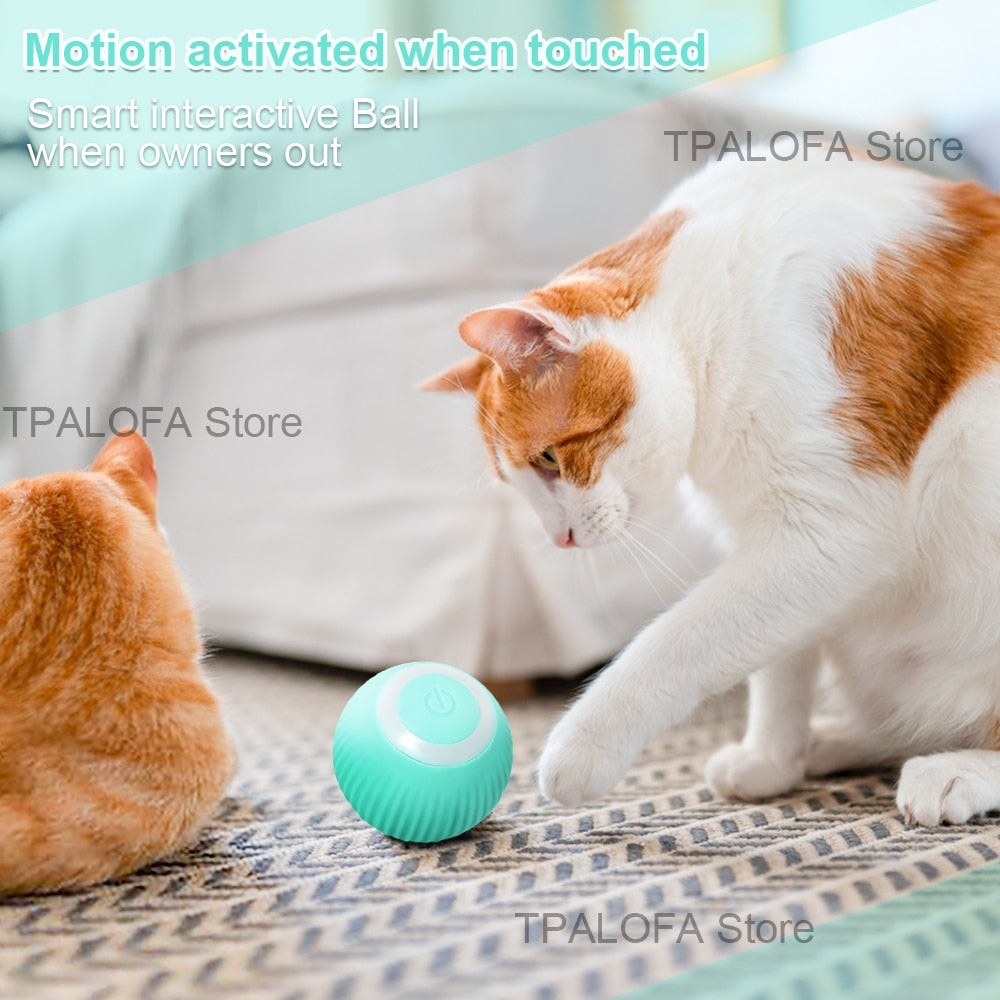 Automatic Rolling Ball Cat Interactive Toys Pets