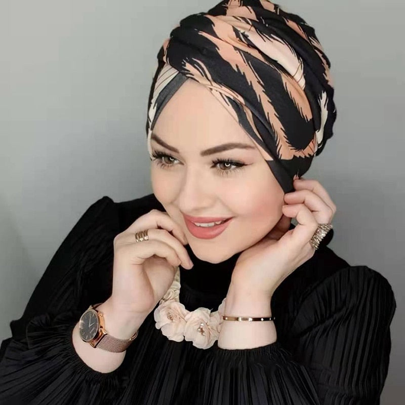 Islamic Hijab Cap For Women Silk Scarf Women