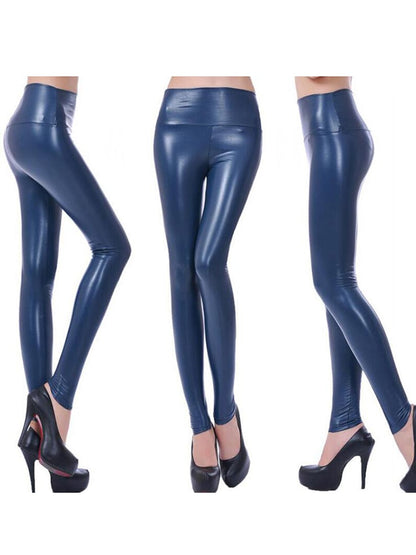 Faux Leather Leggings Women Summer Hot