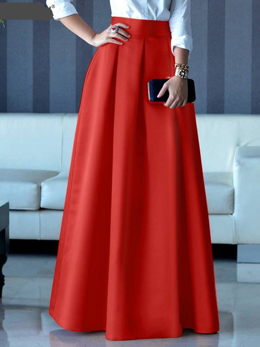 Women´s Elegant High Waist Maxi Long Skirt