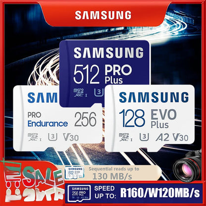 SAMSUNG EVO Plus Memory Card 32GB/SDHC 64GB/128GB/256GB/512GB