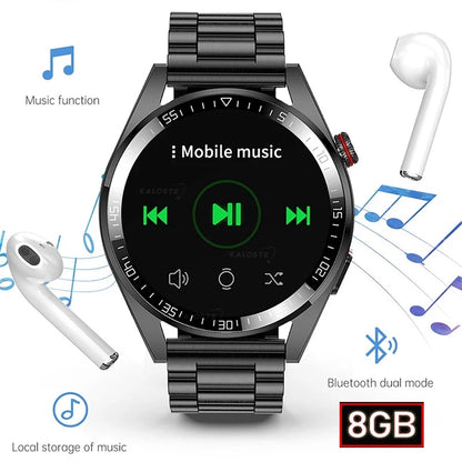 8G RAM Men Smart Watch 454*454 Screen Always Display