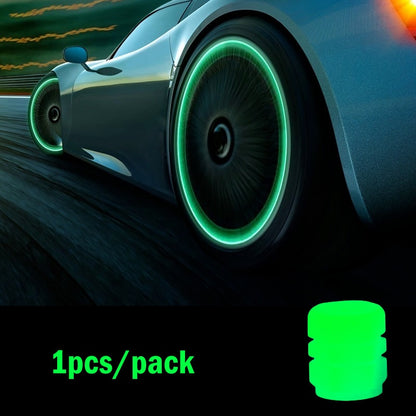 Luminous Valve Caps Fluorescent Night Glowing for Car Motorcycle Bike