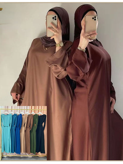 Abaya Muslim Women Gown Robe Long Dress