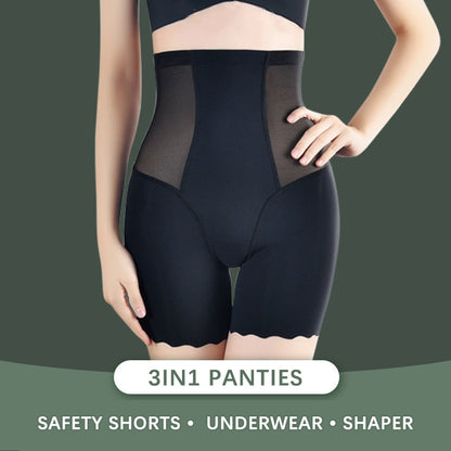 3 in-1 Safety Shorts Shaper Underwear Seamless High Waist Flat