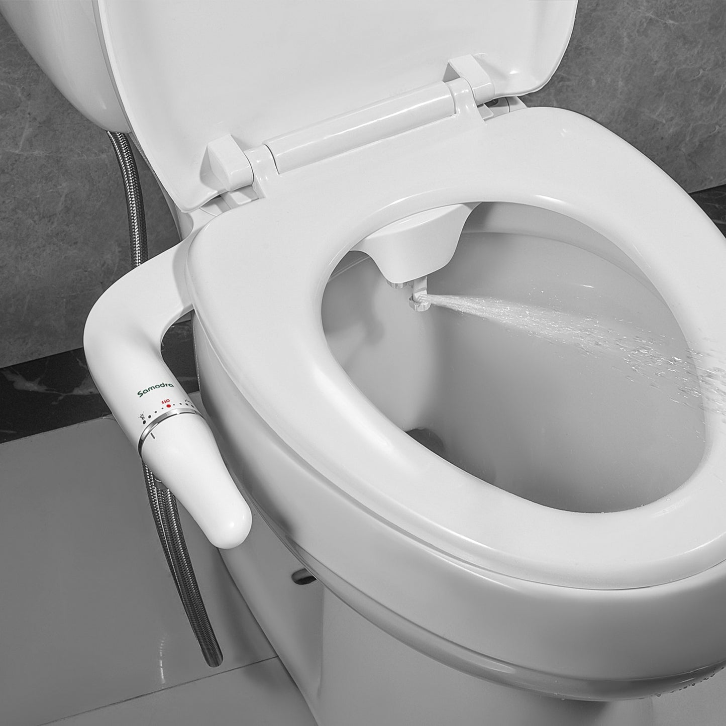 Bidet Toilet Seat Attachment With Brass Inlet Adjustable Water Pressure