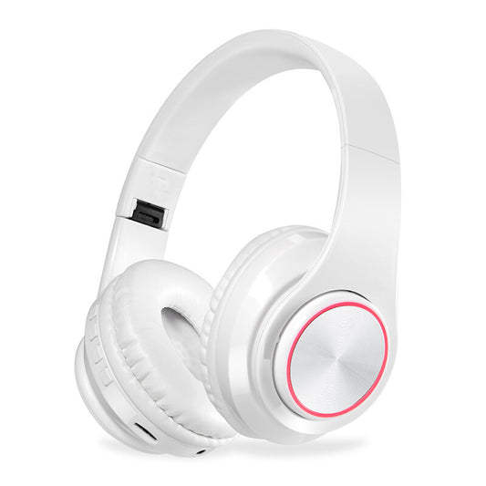 LED HIFI Stereo Headphones Wireless Bluetooth Music Headset FM