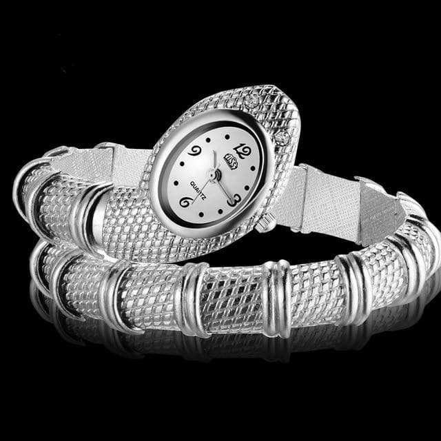Reloj Pulsera Serpiente Dorado elegante para mujer - Alicetheluxe