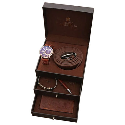 Men Luxury Gift Set Box Fashion Business Watch - Alicetheluxe