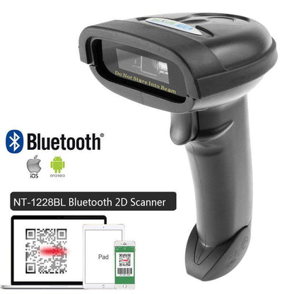 Escáner Inalámbrico Bluetooth de Código de Barras 1D/2D QR  PDF417 - Alicetheluxe