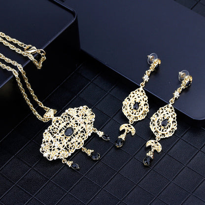 Morocco Ethnic Wedding Gold Color Jewelry Sets