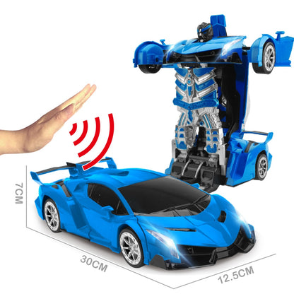 Transformation Robot Car 1:14 Deformation RC Toy led Light Electric - Alicetheluxe