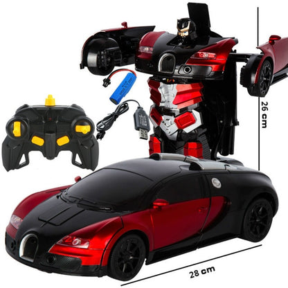 Transformation Robot Car 1:14 Deformation RC Toy led Light Electric - Alicetheluxe