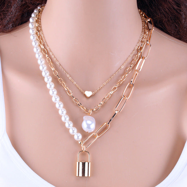 Gold Metal Snake Chain Necklace
