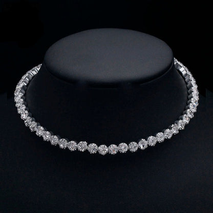 Bridal Fashion Crystal Rhinestone Choker Necklace Wedding Accessories