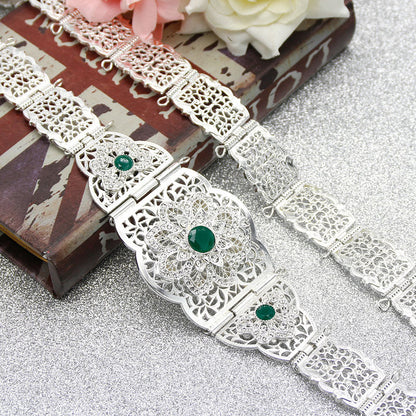 Wedding Dress Kaftan Abaya Metal Waist Chain Belt Jewelry