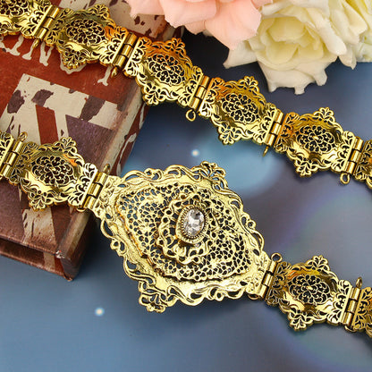 Morocco Caftan Belt for Women Arabesque Ethnic Wedding Body Jewelry