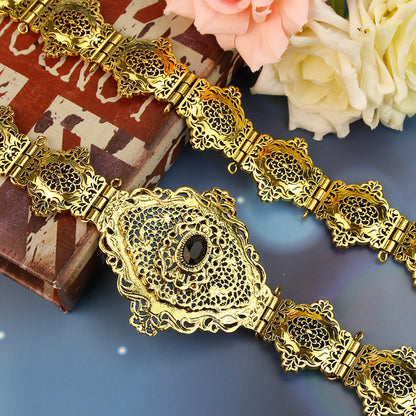 Morocco Caftan Belt for Women Arabesque Ethnic Wedding Body Jewelry