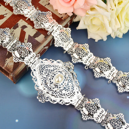 Morocco Caftan Belt for Women Arabesque Ethnic Wedding Body Jewelry