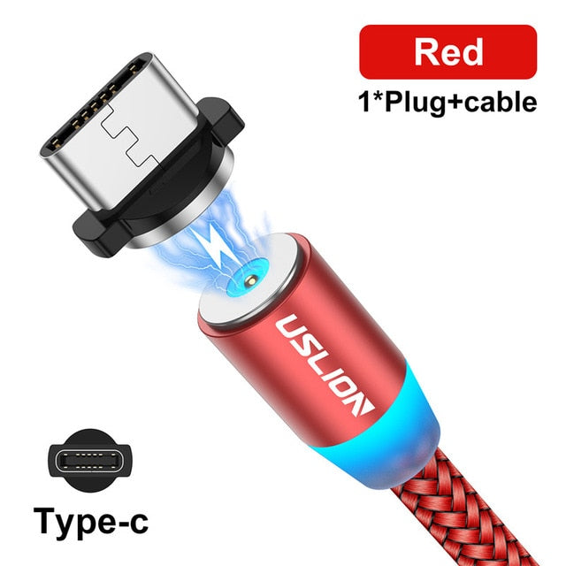 Magnetic USB Cable For iPhone 12 11 Xiaomi Samsung Fast Charging - Alicetheluxe