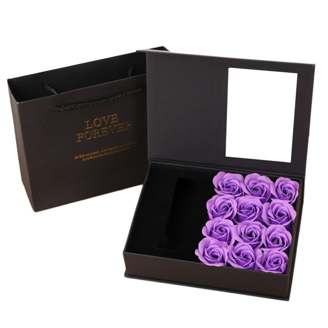 Roses Flowers Gift Box Valentine Day - Alicetheluxe