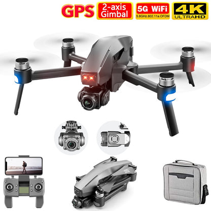 M1 Pro 2 drone 4K 6K HD Camera Professional GPS 5G WIFI 2-Axis Gimbal - Alicetheluxe