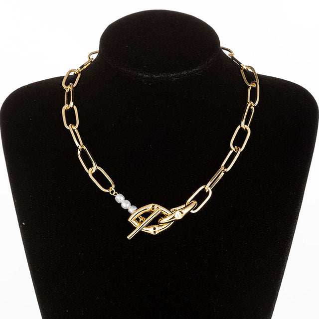 Geometric Ángel Pendant Love Necklaces for Women Punk Jewelry