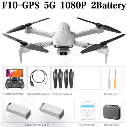 Drone 4K HD dual camera GPS5G wide angle FPV distance 2km professional - Alicetheluxe