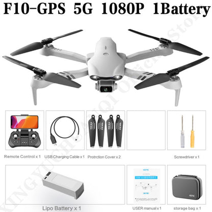 Drone 4K HD dual camera GPS5G wide angle FPV distance 2km professional - Alicetheluxe