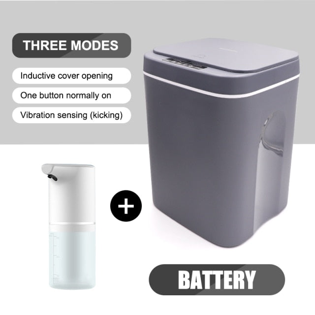 Smart Induction Trash Can Automatic Dustbin Bucket Garbage - Alicetheluxe