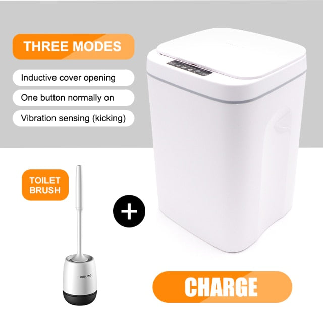 Smart Induction Trash Can Automatic Dustbin Bucket Garbage - Alicetheluxe