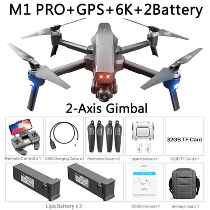 M1 Pro 2 drone 4K 6K HD Camera Professional GPS 5G WIFI 2-Axis Gimbal - Alicetheluxe