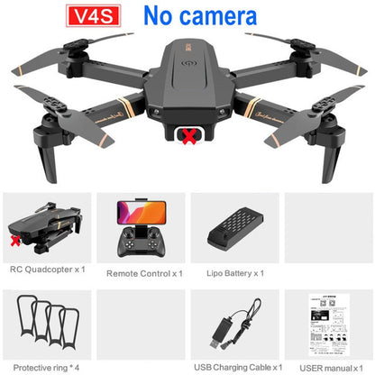 V4 Rc Drone 4k HD Wide Angle Dual Camera Real-time transmission - Alicetheluxe