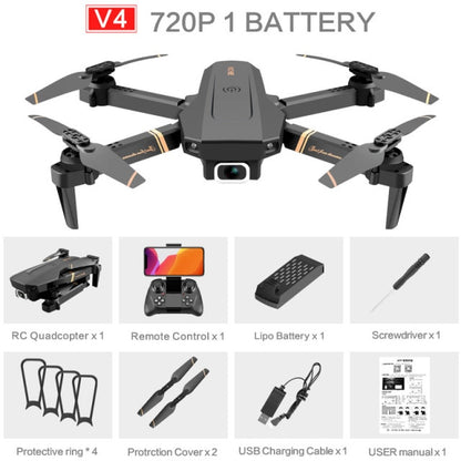 V4 Rc Drone 4k HD Wide Angle Dual Camera Real-time transmission - Alicetheluxe