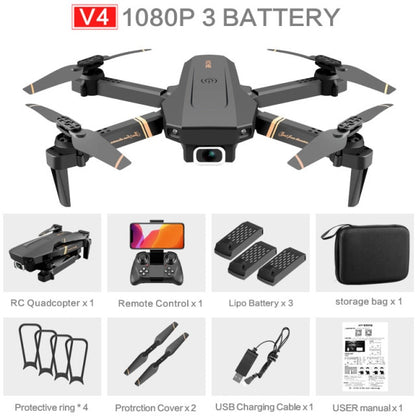 V4 Rc Drone 4k HD Wide Angle Dual Camera Real-time transmission - Alicetheluxe