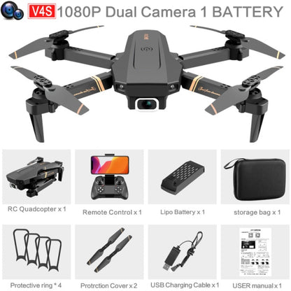 V4 Rc Drone 4k HD Wide Angle Dual Camera Real-time transmission - Alicetheluxe