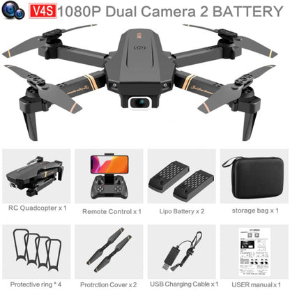 V4 Rc Drone 4k HD Wide Angle Dual Camera Real-time transmission - Alicetheluxe