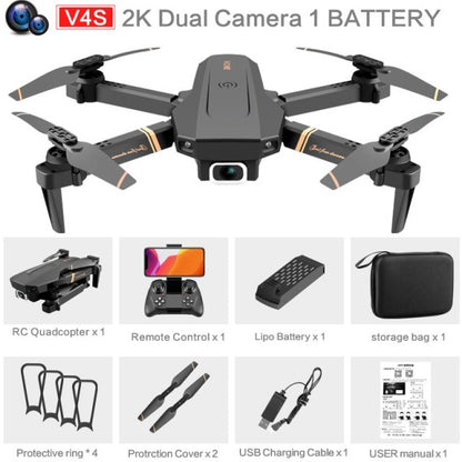 V4 Rc Drone 4k HD Wide Angle Dual Camera Real-time transmission - Alicetheluxe