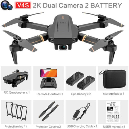 V4 Rc Drone 4k HD Wide Angle Dual Camera Real-time transmission - Alicetheluxe