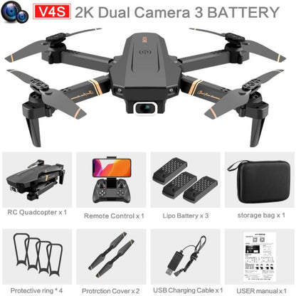 V4 Rc Drone 4k HD Wide Angle Dual Camera Real-time transmission - Alicetheluxe