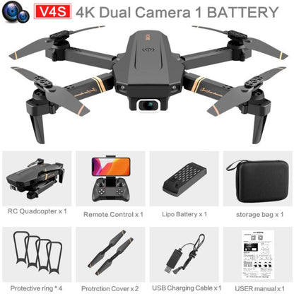 V4 Rc Drone 4k HD Wide Angle Dual Camera Real-time transmission - Alicetheluxe