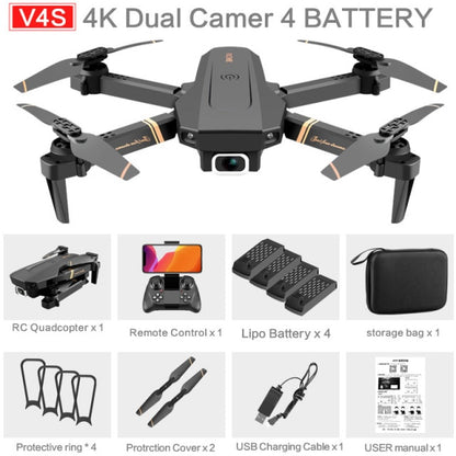 V4 Rc Drone 4k HD Wide Angle Dual Camera Real-time transmission - Alicetheluxe