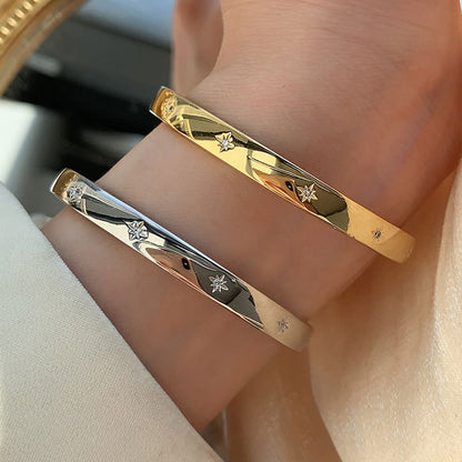 Korean Smooth Surface Bracelet Woman Simple Fashion INS Style Elegant