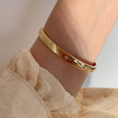 Korean Smooth Surface Bracelet Woman Simple Fashion INS Style Elegant