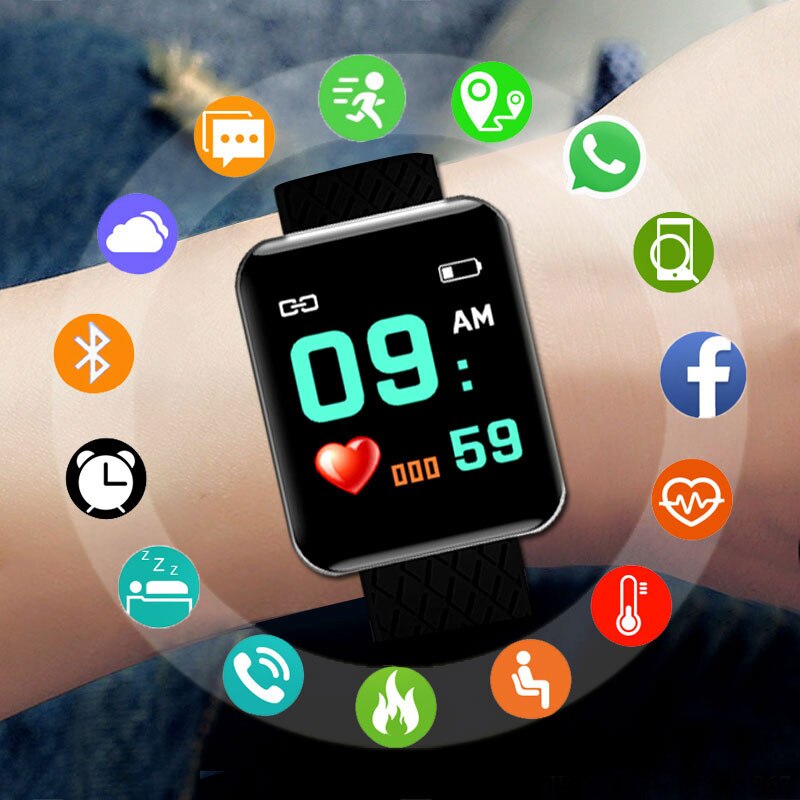 Z4 Digital Smart Sport Watch 116 Plus Color Screen Exercise Bluetooth - Alicetheluxe