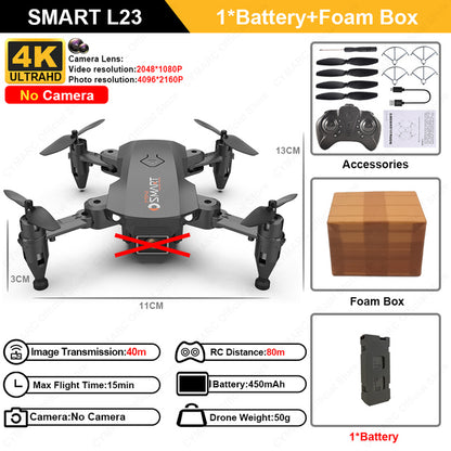 L23 Mini Drone 4K Profesional HD Dual Camera Height Keep Foldable